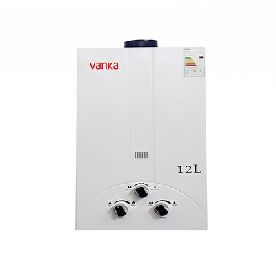 Chauffe-eau à gaz de douche de 12 litres sur demande Monté sur le mur 110V chauffe-eau sans réservoir