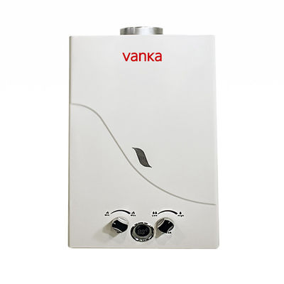 Chauffe-eau à gaz à évacuation murale de 6L avec allumage électrique automatique par impulsion pour eau chaude instantanée