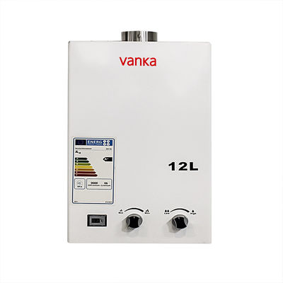 Chauffage à eau à gaz d'échappement forcé réglable à la température numérique Haute efficacité 12L - 24L