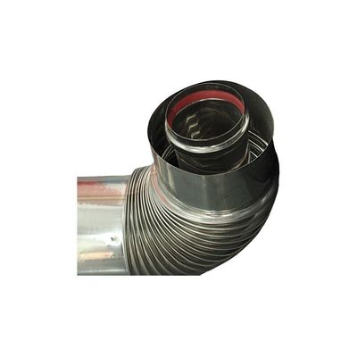 Pipe de fumée de chaudière à gaz montée sur une paroi
