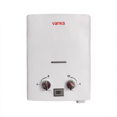 Chauffe-eau à gaz naturel à double bouton extérieur portable de 6 litres