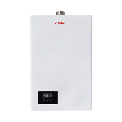 Chauffe-eau à gaz numérique thermostatique blanc 16L avec conception à conduit unique, économie d'énergie et fonctionnement silencieux