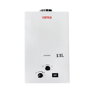 13L Flue Gas Water Heater with Elegant Black Display and Knob for Modern Homes