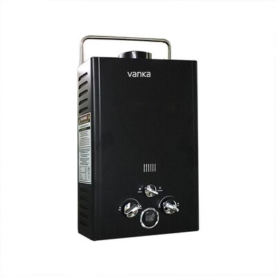 Chauffe-eau sans réservoir à GPL portable noir de 12L