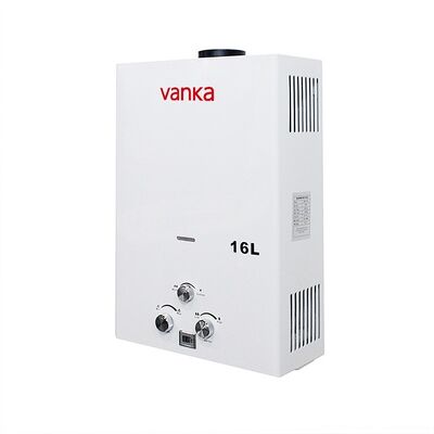 Chauffe-eau instantané au gaz propane de 16L avec contrôle par bouton pour usage domestique, hôtels, appartements et applications commerciales