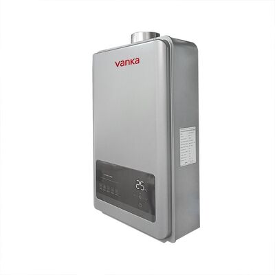 Chauffage d'eau sans réservoir de 12L à double tuyau de combustion grise thermostatique