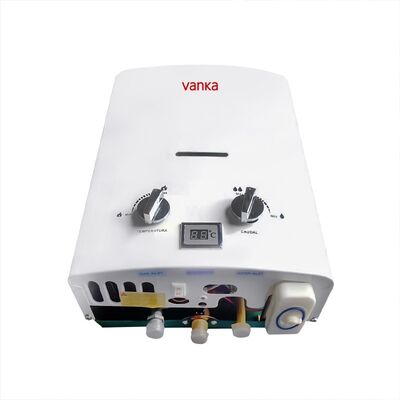 Chauffe-eau à gaz naturel extérieur portable de 6L à double bouton