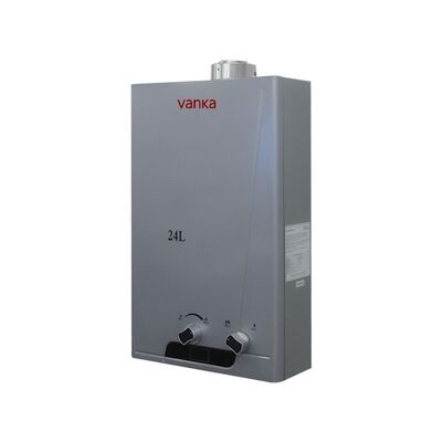 Chauffe-eau à gaz sans réservoir de 24L, eau chaude instantanée, compatible GPL et gaz naturel, conception portable, haute efficacité