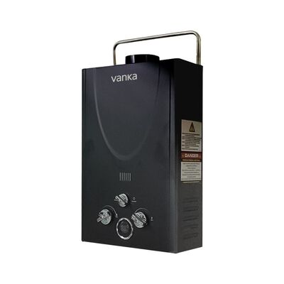 Chauffe-eau à gaz sans réservoir de 12L noir à GPL Chauffe-eau à chaleur instantanée portable